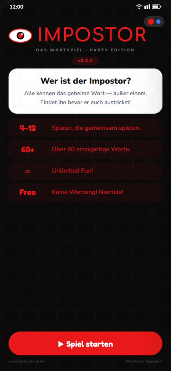 Startbildschirm